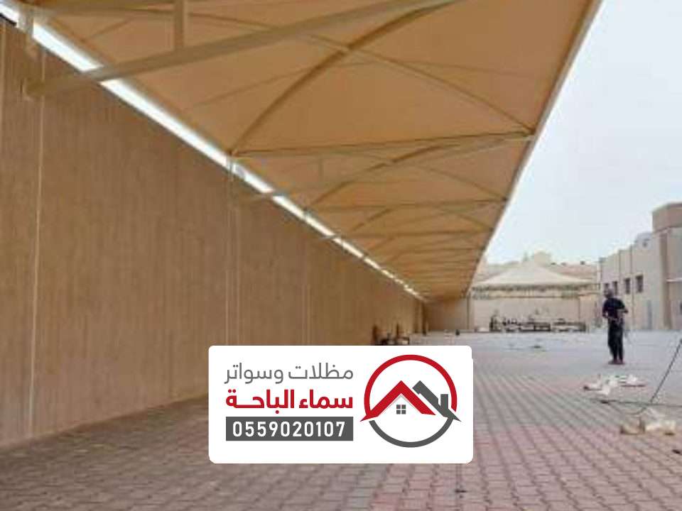 تركيب مظلات مواقف بني عمرو