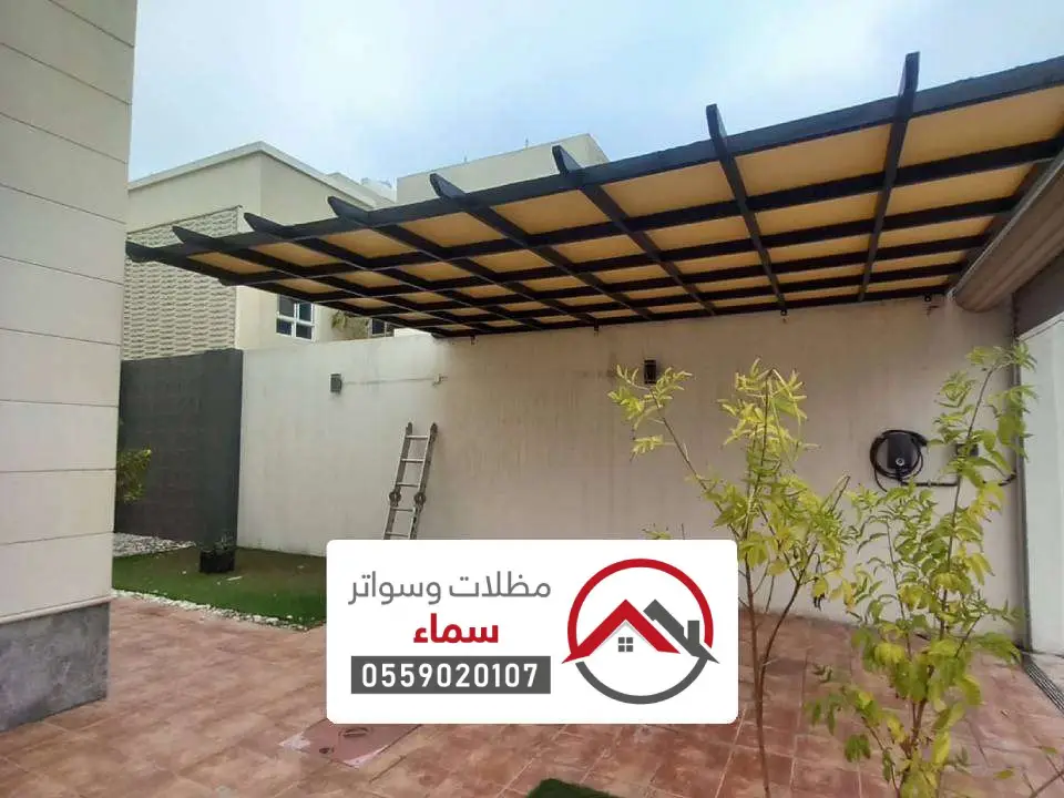 مظلات جلسات خشبية الخرج