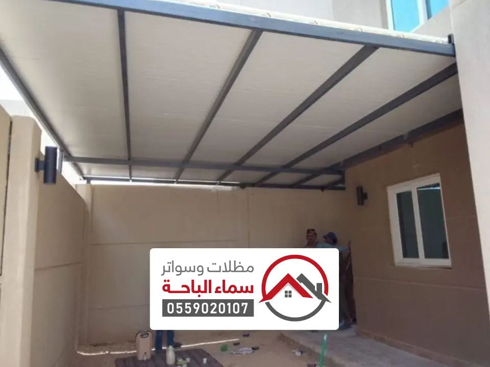 مظلات لمستودع سندوتش بنل المخواة