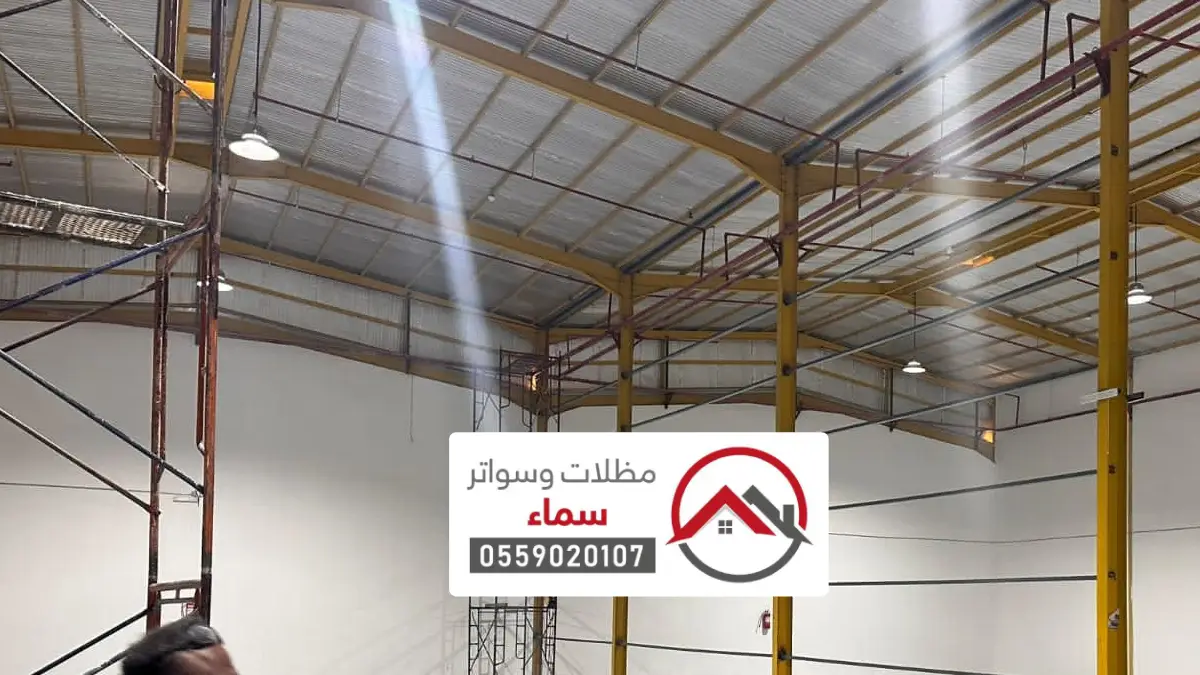 هناجر الدرعية ، بناء مستودعات ساندوتش بانل وهناجر حديد الدرعية